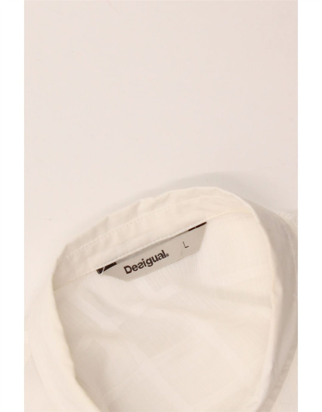 DESIGUAL Dame Longline skjortebluse UK 16 Large White