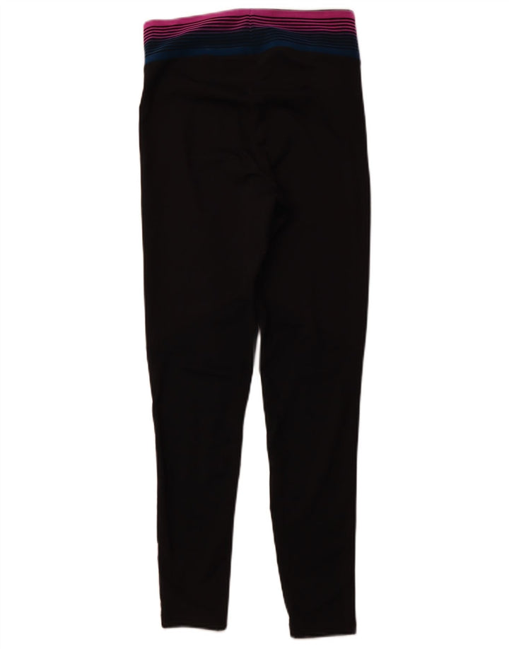 NIKE Grafiske Leggings til kvinder UK 12 Medium Sort Polyester