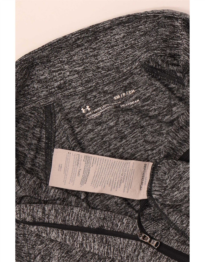 Under Armour Herre Heat Gear Pullover Træningsdragt Top Lille Grå Flecked