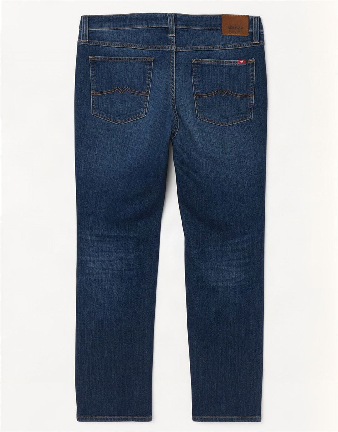 Mustang Herre Tramper Straight Jeans W38 L32 Marineblå Bomuld