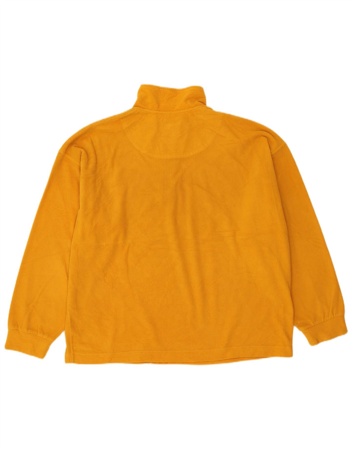 Tænk Pink Fleece Jumper med lynlås til mænd stor gul