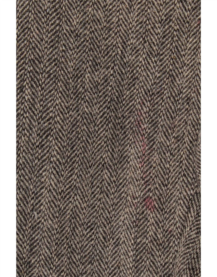 Harris Tweed Herre 2-knaps blazerjakke UK 40 Stor grå sildebensuld