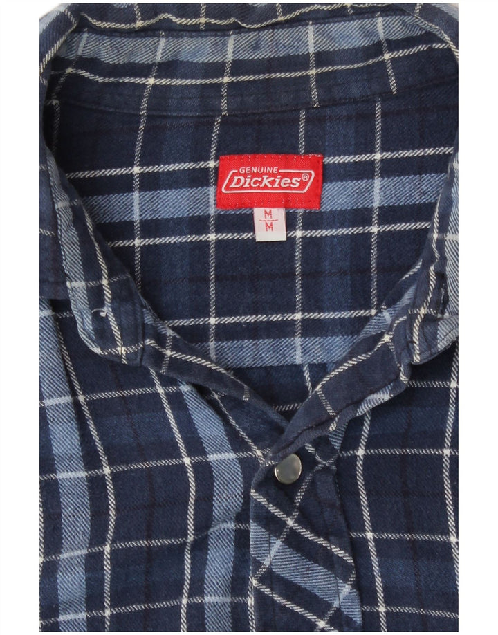 Dickies herre flannel skjorte medium marineblå ternet