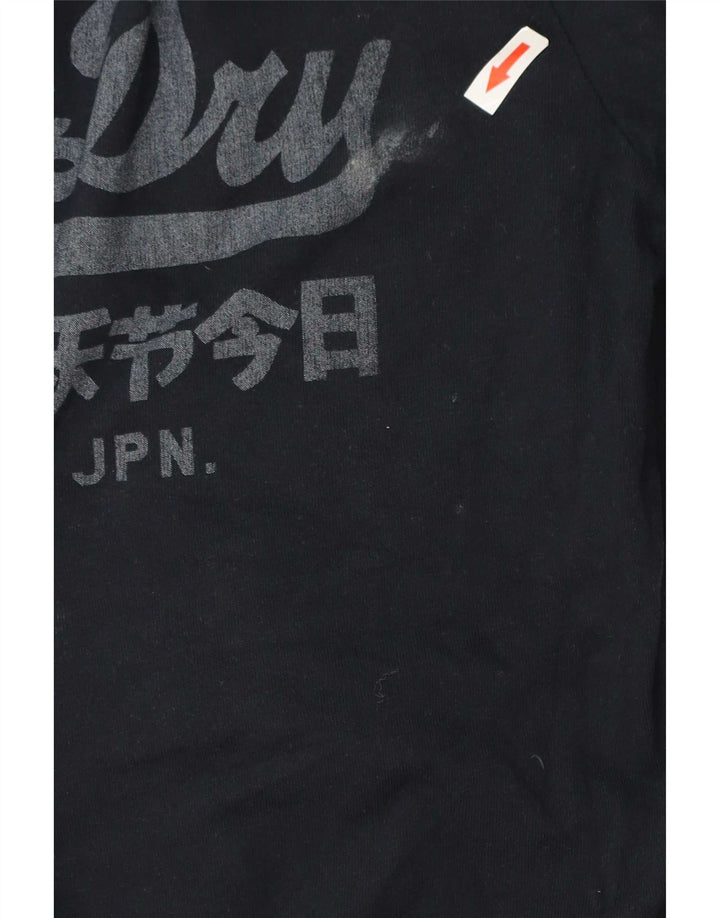Superdry Grafisk Top Langærmet Herre Stor Marineblå Bomuld