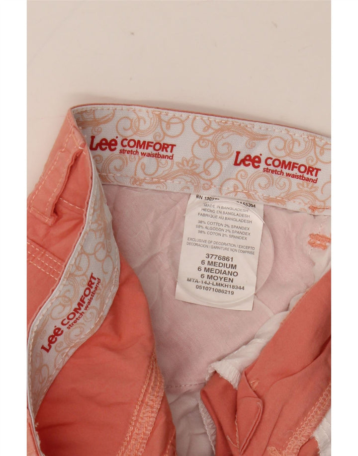 Lee Womens Cargo Shorts US 6 Medium W30 Pink Bomuld