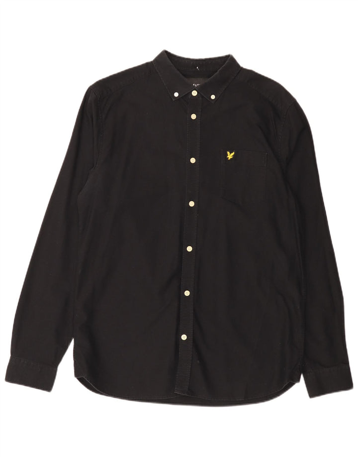 Lyle & Scott herreskjorte stor sort bomuld