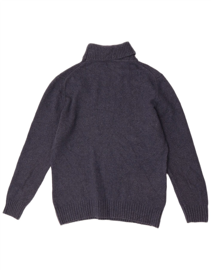 Zara Herre rullehals sweater stor marineblå