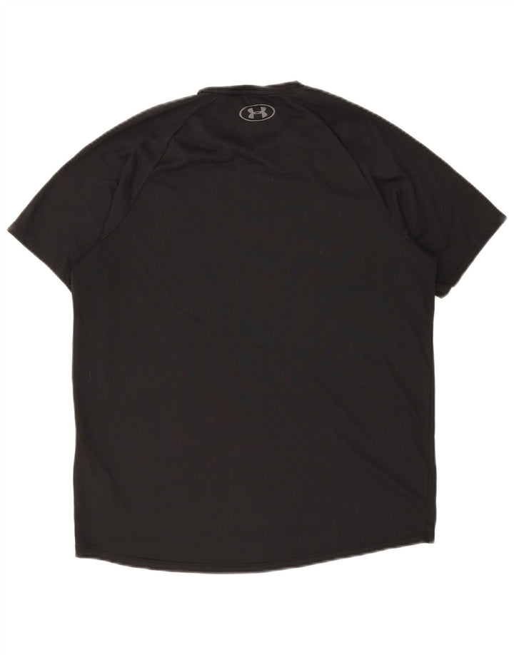 UNDER ARMOUR Mens T-Shirt Top Small Black Polyester