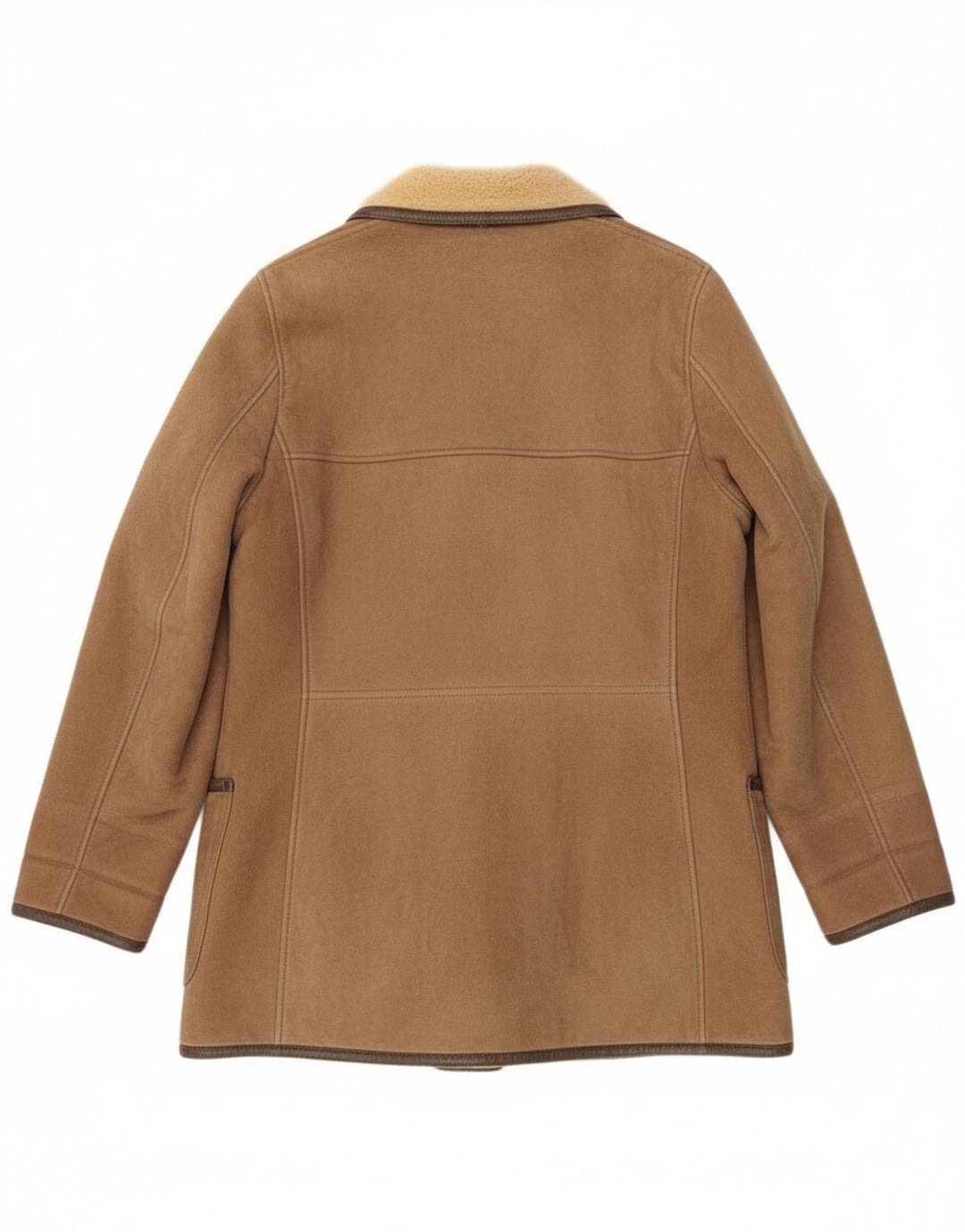 Vintage Dame Shearling Coat UK 16 Large Beige