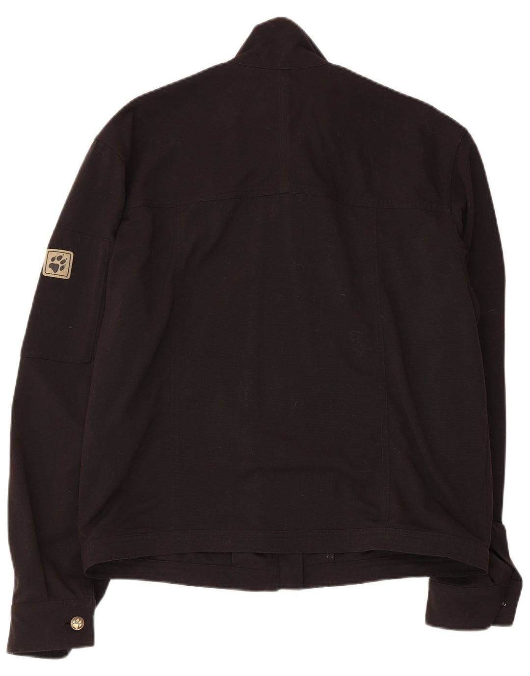 JACK WOLFSKIN Regnjakke til mænd UK 36/38 Medium Sort Polyamid