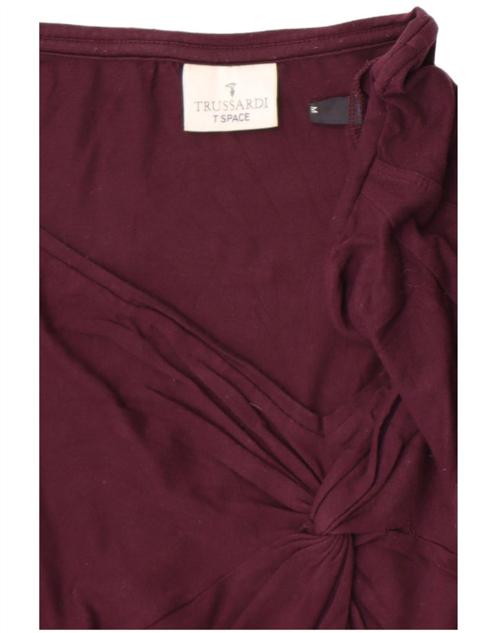 Trussardi Dame Top Langærmet UK 12 Medium Lilla Viscose