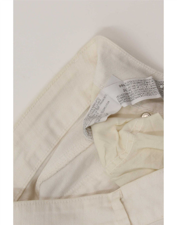 Zara Dame Skinny Jeans EU 40 Medium W30 L30 Hvid Bomuld