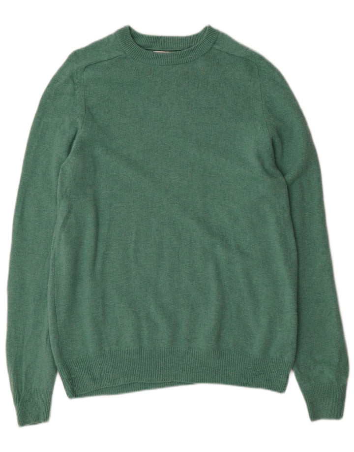 MARKS & SPENCER Dame sweater med rund hals DK 14 Medium Grøn