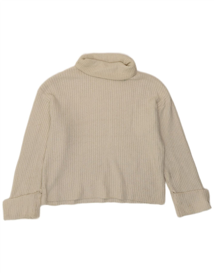 Marks & Spencer Herre rullehals sweater Small Off White Polyamid