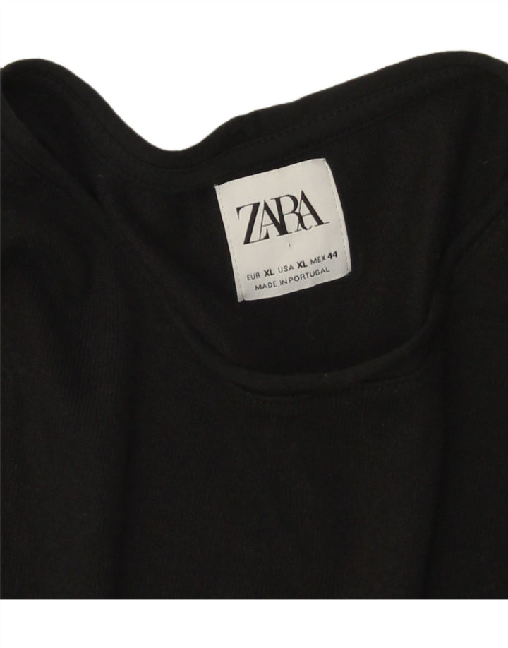 Zara Herre Top Langærmet XL Sort