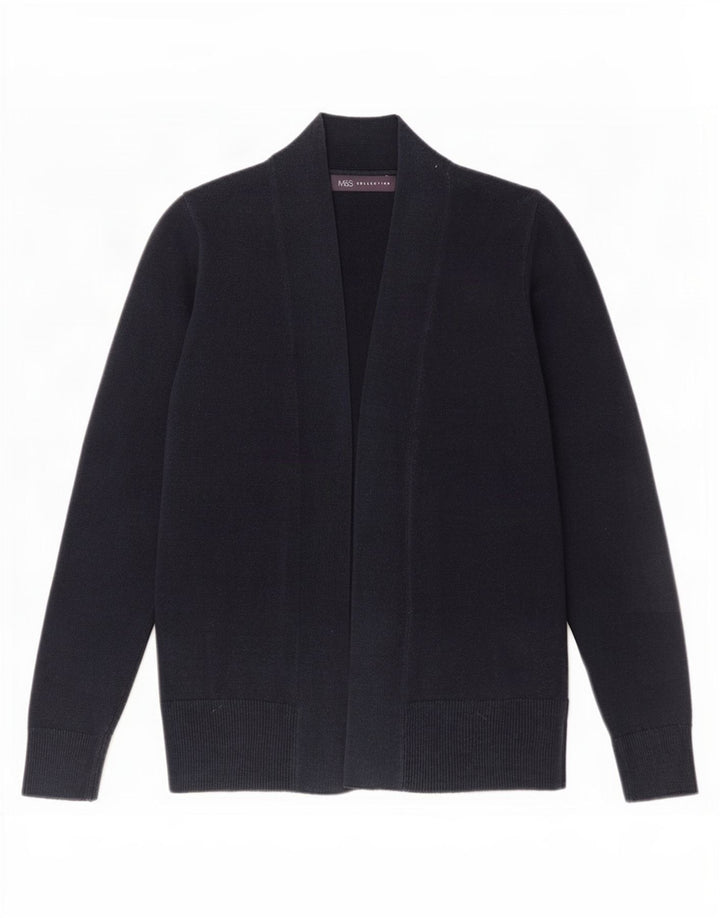 Marks & Spencer Dame Oversized Cardigan Sweater UK 10 Small Navy Blue