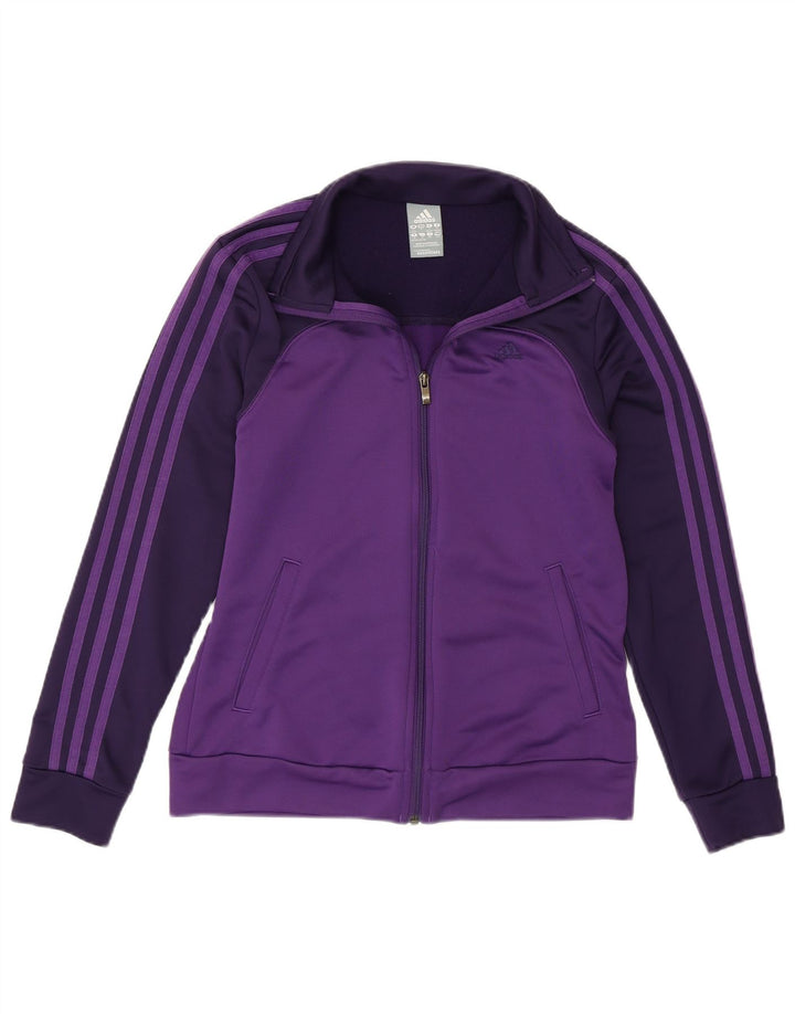 Adidas træningsdragt topjakke til kvinder UK 8/10 Lille lilla polyester