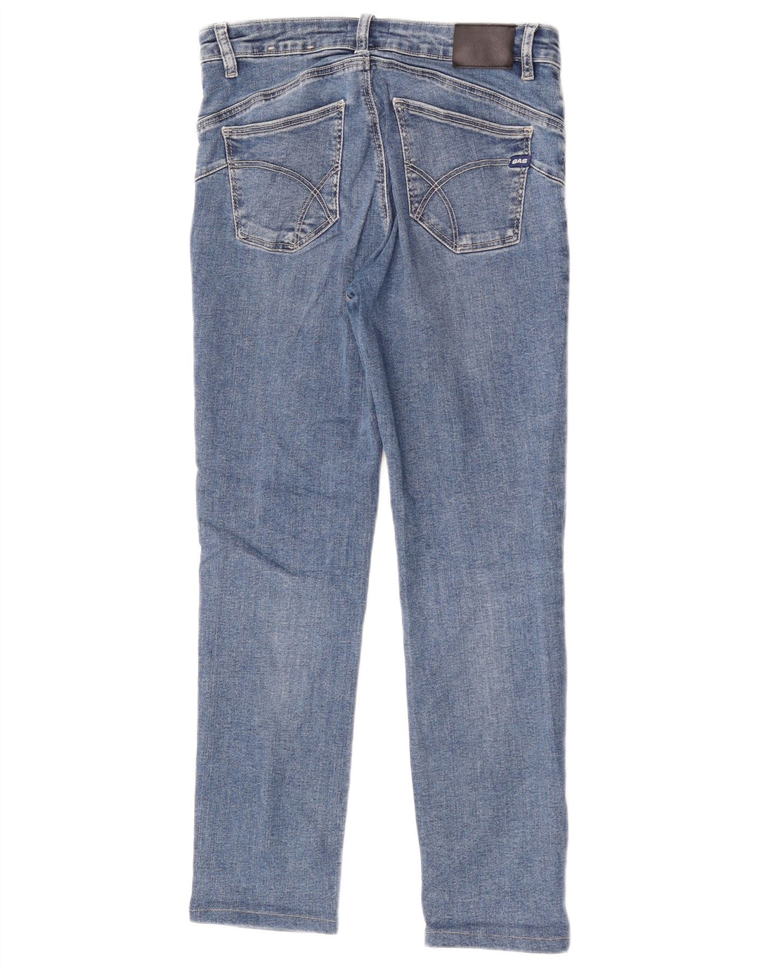 Gas Dame Slim Jeans W27 L26 Blå Bomuld