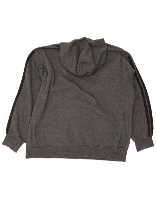 Adidas hættetrøje til mænd 3XL grå bomuld