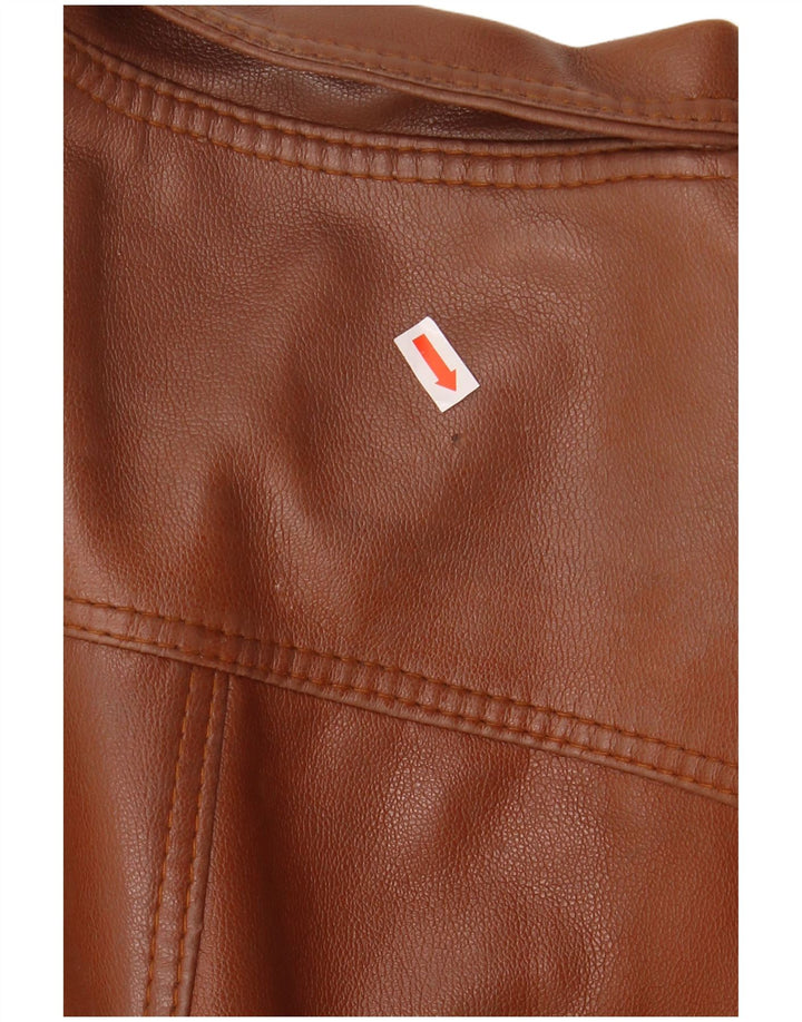 Vintage herre læderjakke UK 38 Medium Brown
