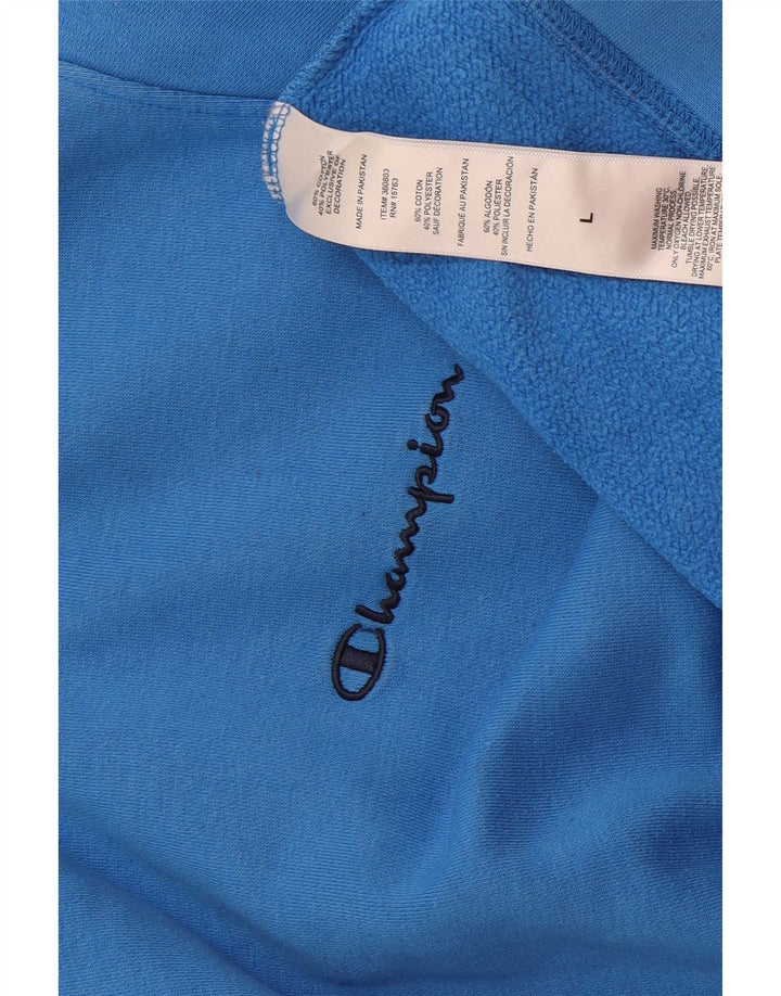 CHAMPION Mens Sweatshirt Jumper Large Blue Cotton