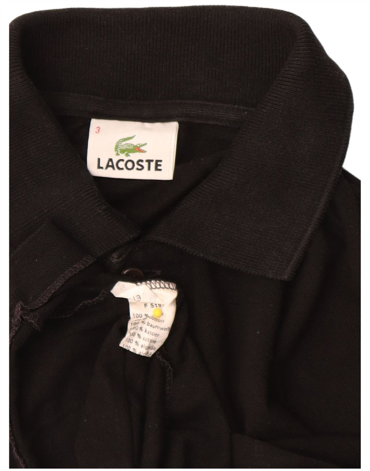 Lacoste herre poloskjorte str. 3 Lille sort bomuld