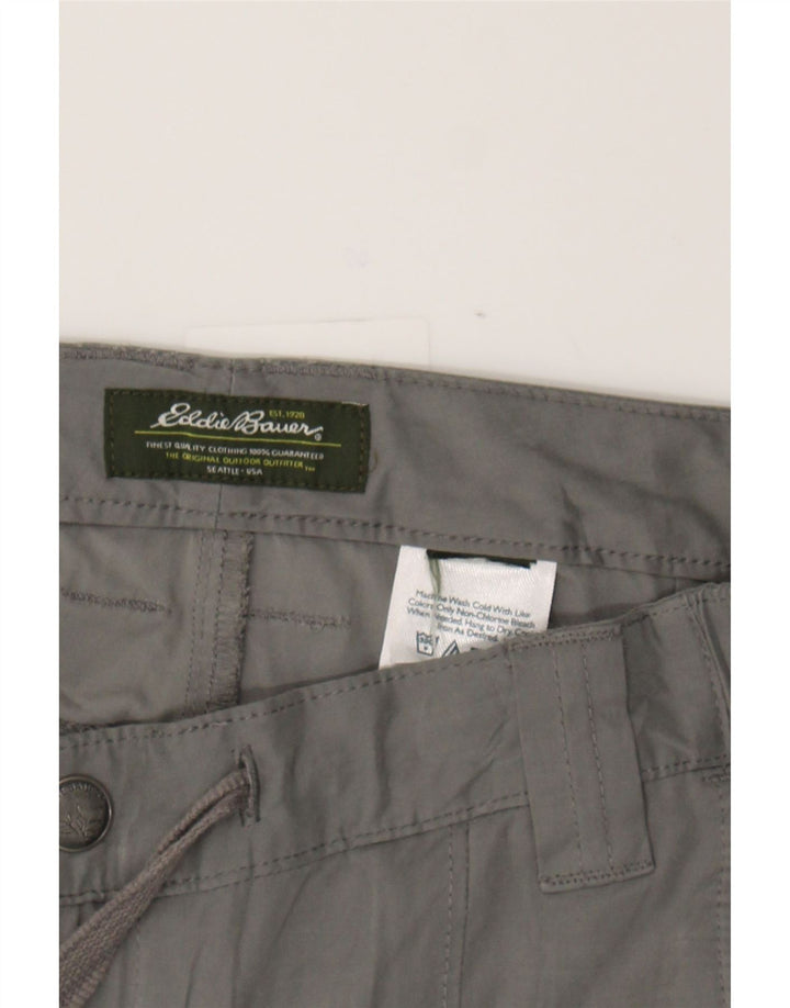 EDDIE BAUER Womens Bootcut Cargo Trousers W30 L31 Grey Polyester Vintage Eddie Bauer and Second-Hand Eddie Bauer from Messina Hembry 