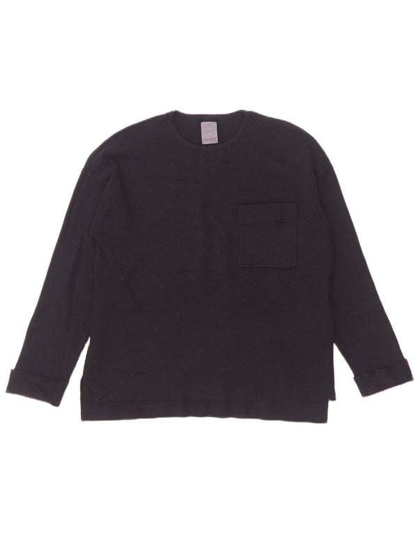 Zara piger sweater med rund hals 13-14 år marineblå viskose