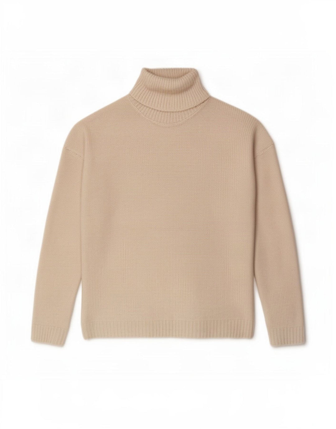 Zara Dame Rullehals Sweater UK 14 Medium Off White