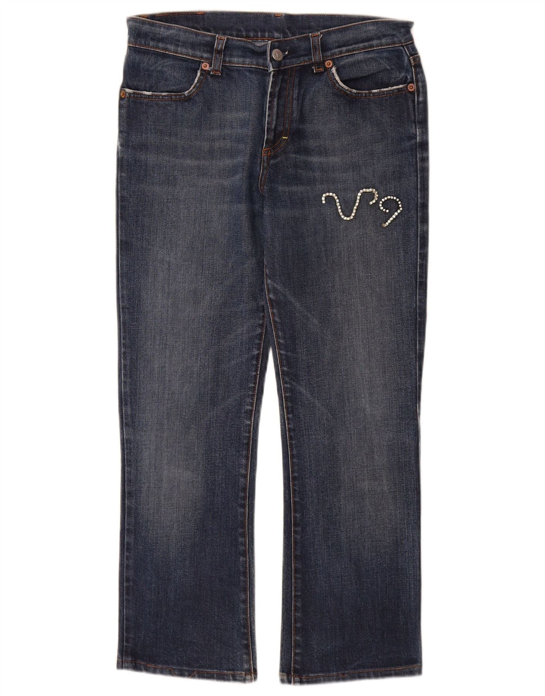 Fiorucci lige jeans til kvinder W30 L27 blå bomuld