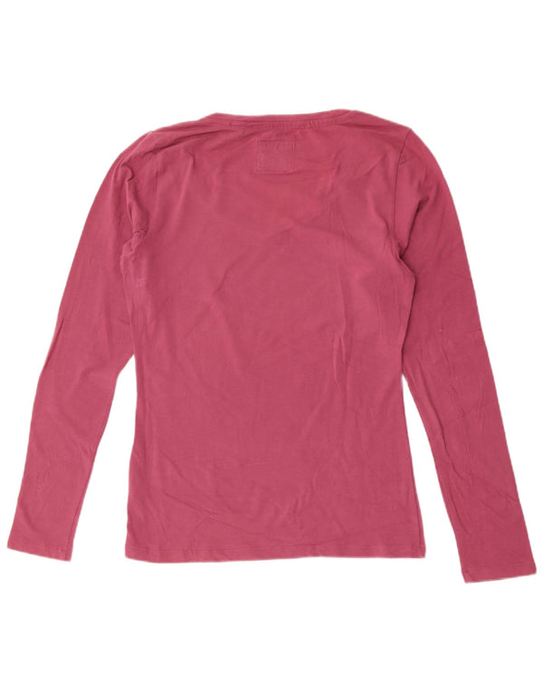 Freddy Dame Grafisk Top Langærmet UK 18 XL Pink Bomuld