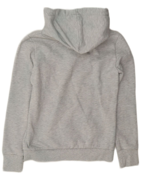 Superdry grafisk hættetrøje til kvinder UK 10 lille grå flækket bomuld