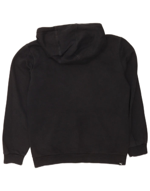 Puma Boys Graphic Regular Fit hættetrøjetrøje 13-14 år Sort Bomuld Sports