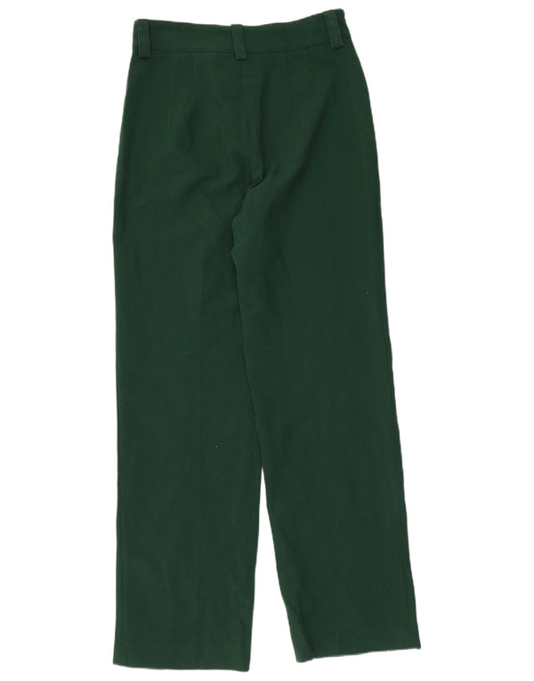 Zara Lige jakkesæt til kvinder Medium W28 L31 Grøn polyester