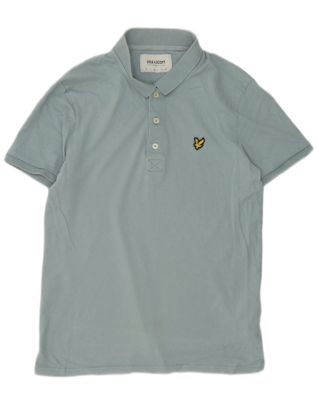 Lyle & Scott herre poloshirt mellemblå bomuld