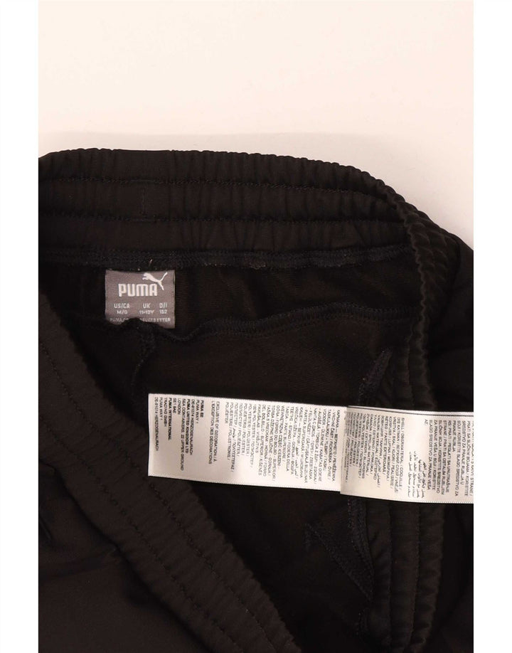 Puma Træningsdragtsbukser til drenge 11-12 år Sort Colourblock Polyester