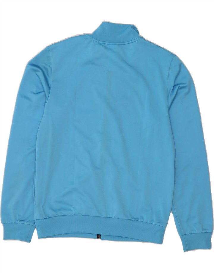 UMBRO Mens Graphic Tracksuit Top Jacket Small Blue Colourblock Polyester Vintage Umbro and Second-Hand Umbro from Messina Hembry 