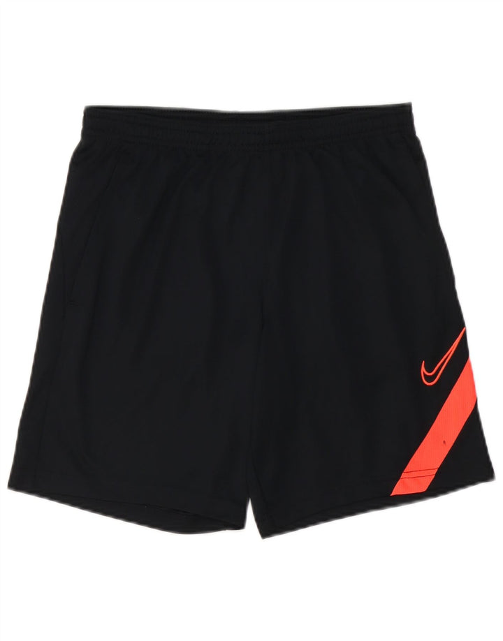 Nike Dri Fit sportsshorts til mænd Small Black Colourblock Polyester