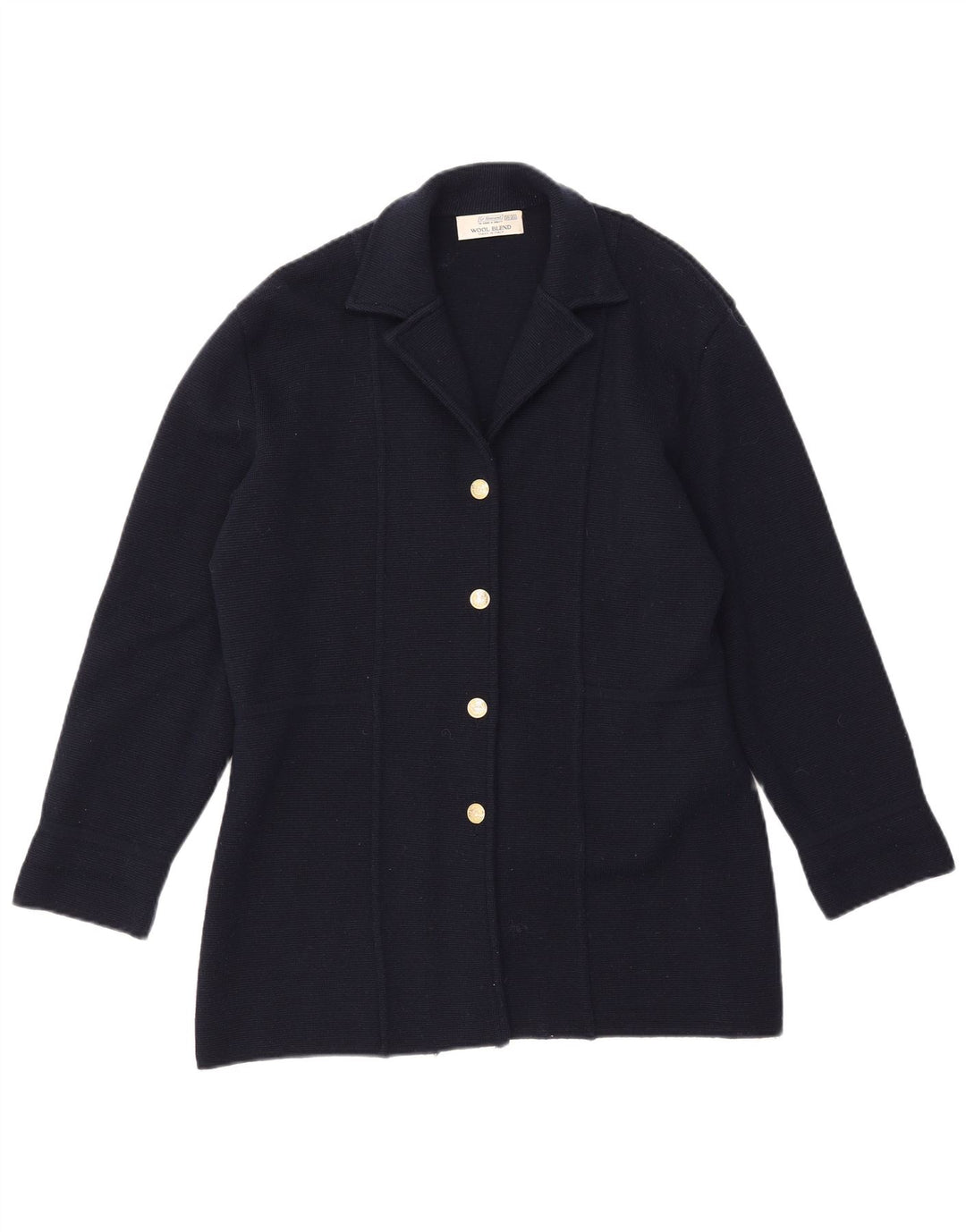 ST. BERNARD Dame 4-knaps blazerjakke UK 18/20 XL Marineblå Uld