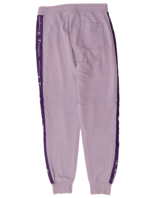 Champion Womens træningsdragt Bukser Joggers UK 14 Medium Lilla Colourblock