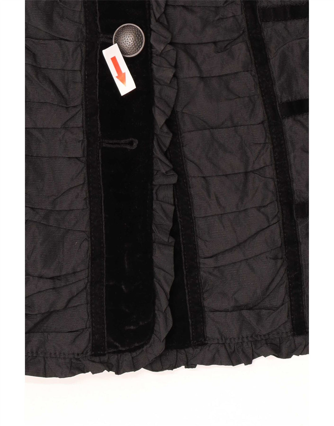 Vintage dame 4-knaps blazerjakke UK 14 Medium Black Colourblock
