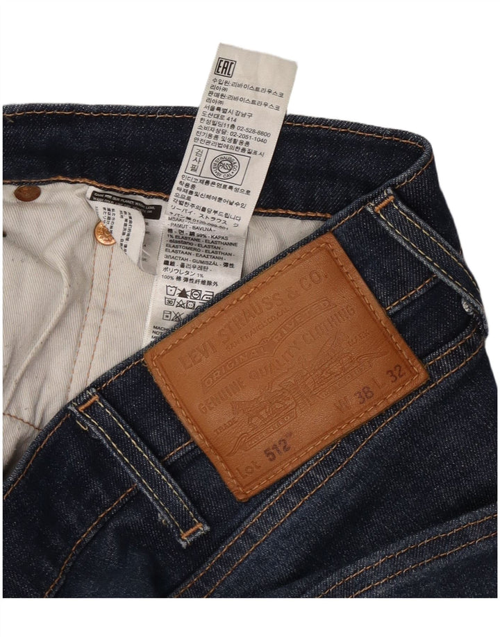 Levi's Herre 512 Slim Tapered Jeans W38 L28 Blå Bomuld