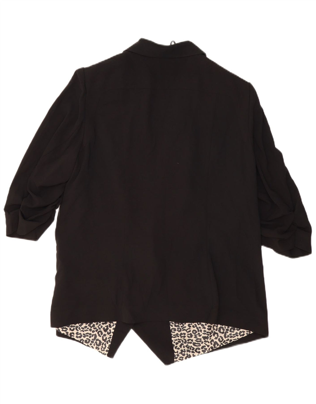 MARKS & SPENCER Dame 3/4 ærmet åben blazerjakke UK 20 2XL Sort