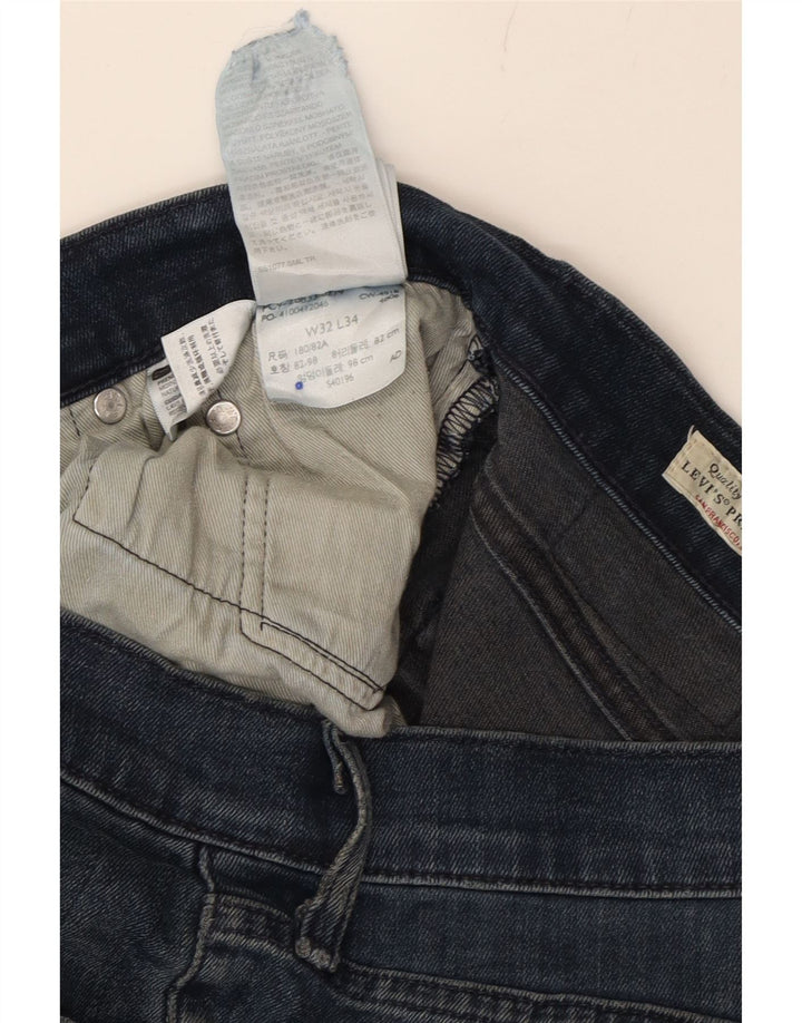 LEVI'S Mens 512 Slim Jeans W32 L34 Blue Cotton Vintage Levi's and Second-Hand Levi's from Messina Hembry 