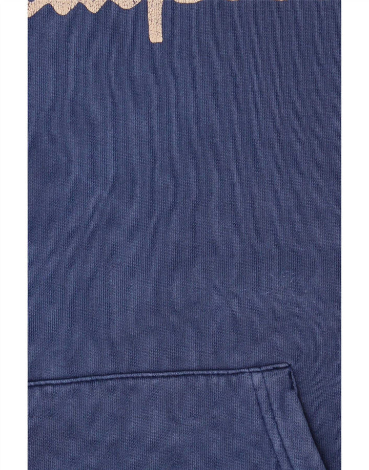 Champion Herre grafisk hættetrøje Jumper Large Blue
