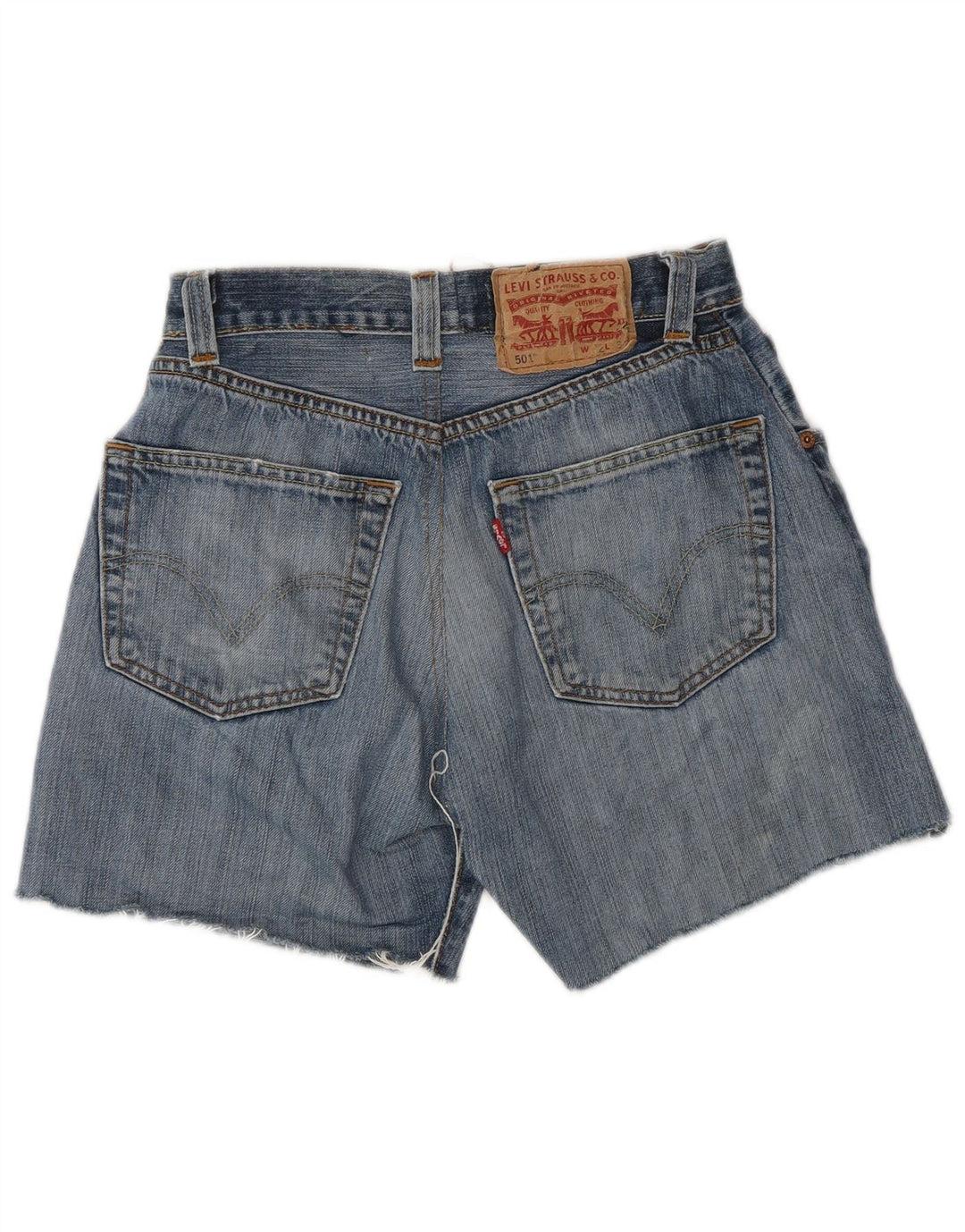 Levi's Womens 501 denimshorts W32 Large Blue Bomuld