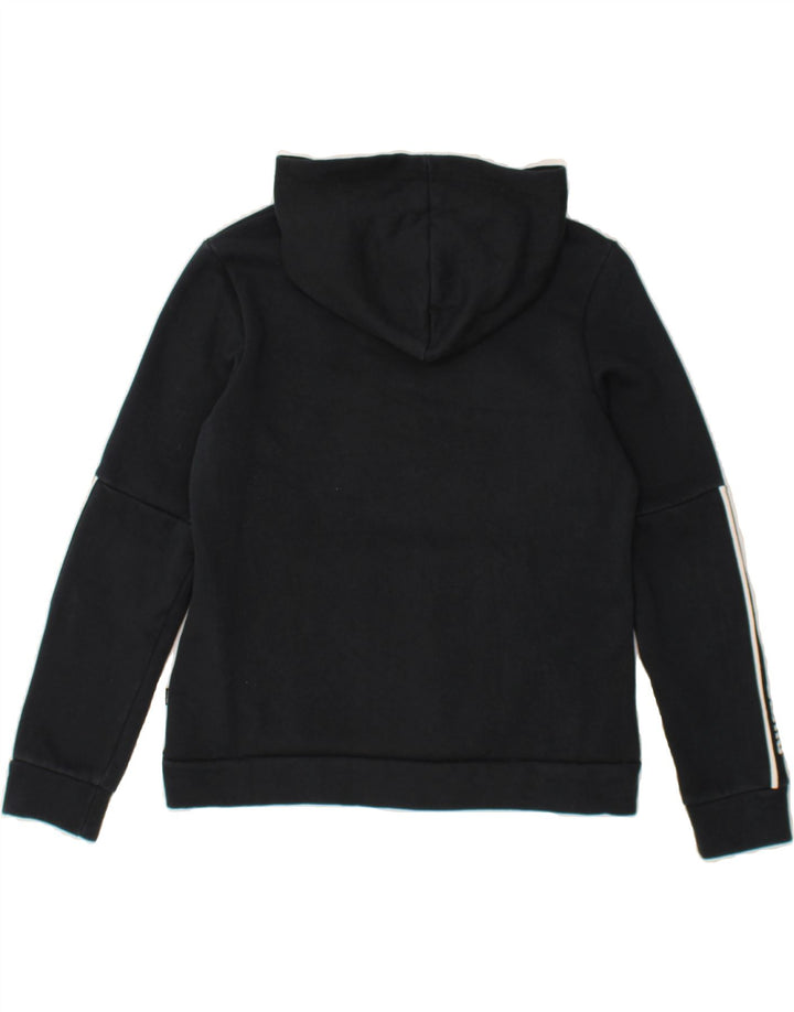 PUMA Womens Graphic Hoodie Jumper UK 16 Large Black Vintage Puma and Second-Hand Puma from Messina Hembry 
