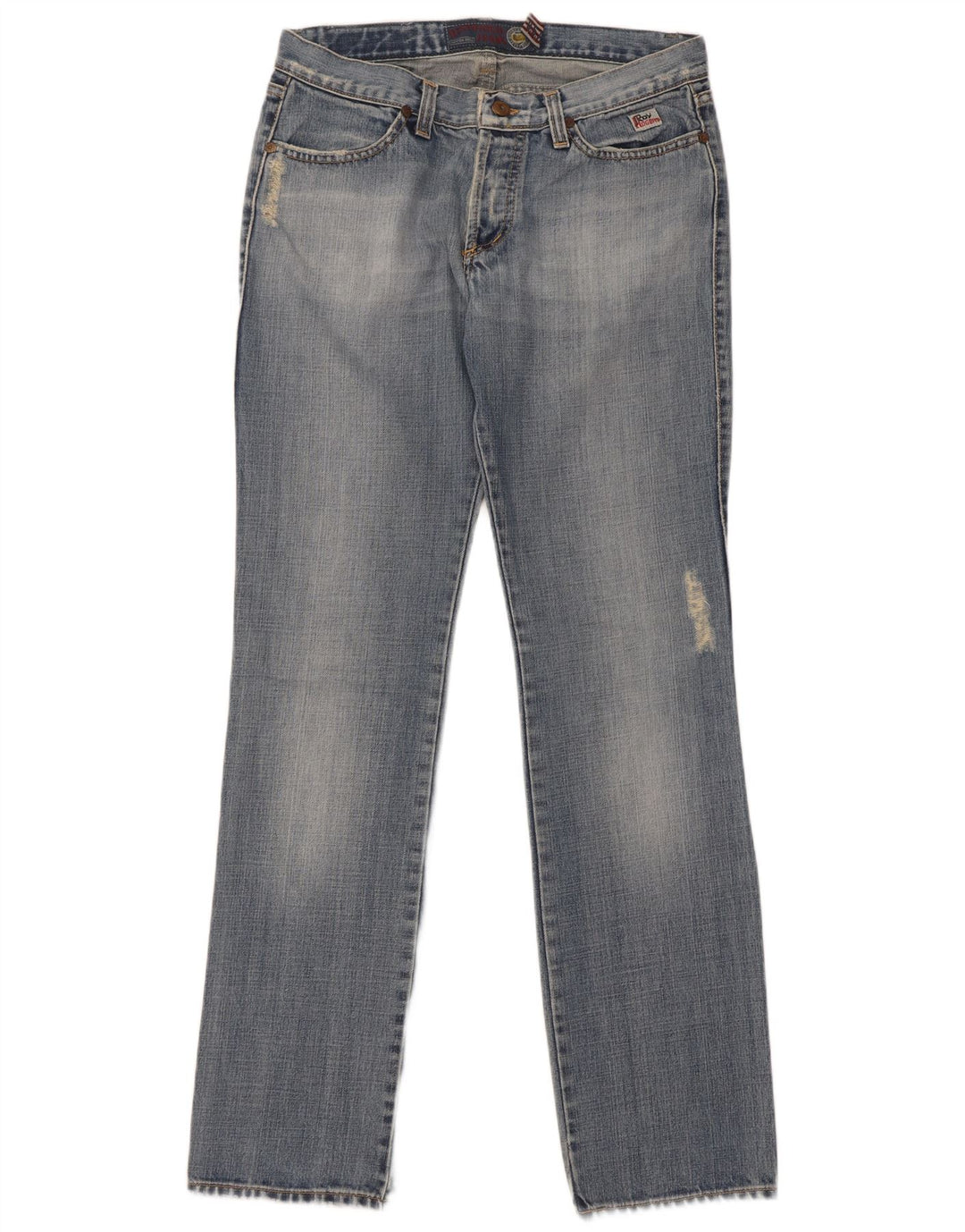 Roy Rogers Herre Distressed Slim Jeans W31 L34 Blå Bomuld
