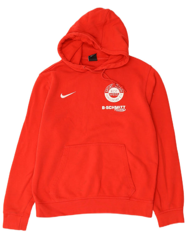 Nike Herre grafisk hættetrøje Jumper Medium Rød Bomuld