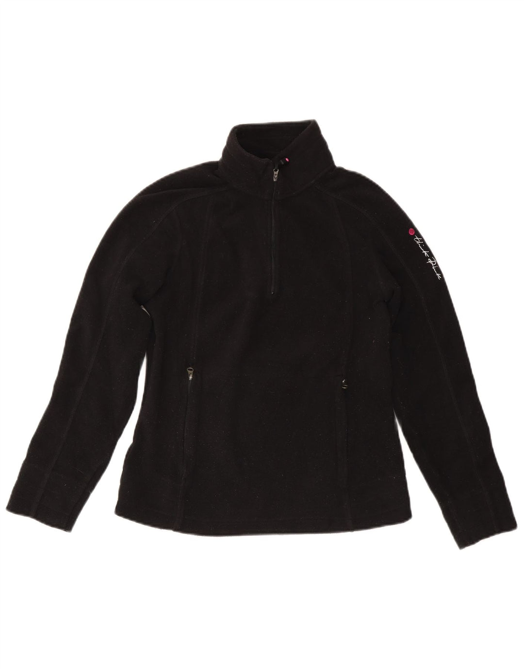 Tænk Pink Dame Fleece Jumper med lynlås DK 10 Lille sort polyester